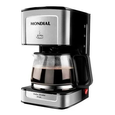 Cafeteira Elétrica 127v Preto Inox 20 Xicaras Mondial C-43-20x-si